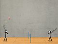 Stick Figure Badminton