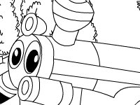 Раскрась поезд